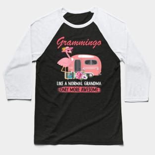 Womens Grammingo Like A Normal Grandma Only More Awesome Cute Baseball T-Shirt